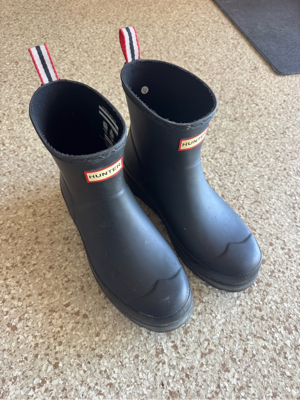 Hunter Black Rain Boots - Classic Short Chelsea